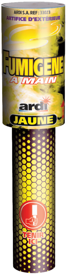 FUMIGÈNE À MAIN JAUNE 45sec