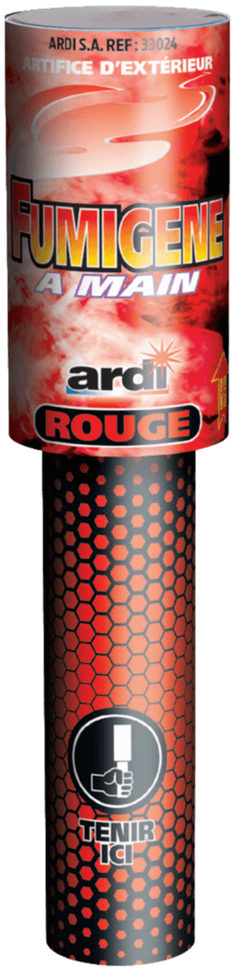 FUMIGÈNE À MAIN ROUGE 45sec