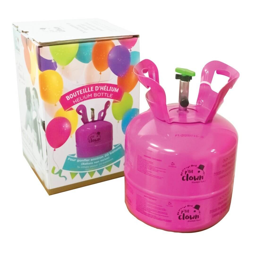 Bouteille d'hélium jetable - capacité 20 ballons, 0,14 m3