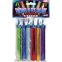 32103 - 6 FONTAINES DE FÊTE 95MM DE COULEURS ASSORTIES