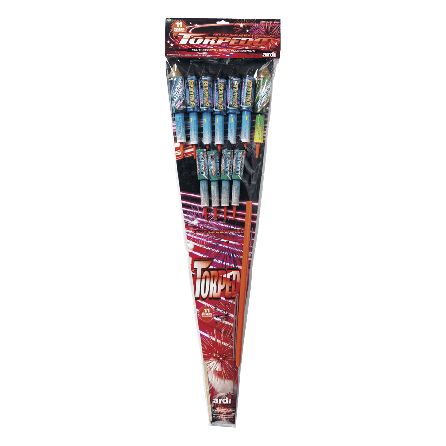 31070 - SACHET DE 11 FUSÉES TORPEDO