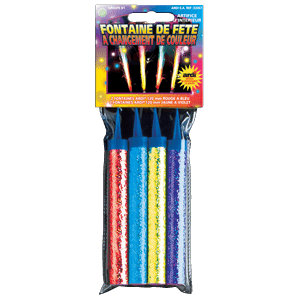 32067 - 4 FONTAINES DE FÊTE 120MM À CHANGEMENT DE COULEUR