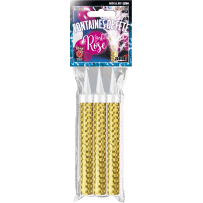 32168 - SACHET DE 3 FONTAINES 120MM GERBE ROSE