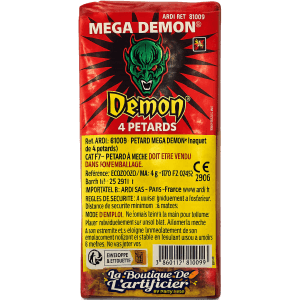 81009 - 4 PETARDS MÉGA DÉMON BISON 4