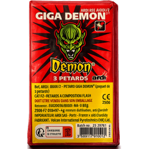 810012 - 3 PÉTARDS GIGA DÉMON BISON 5