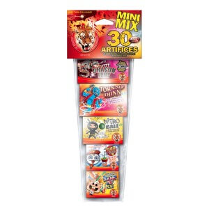 P154031 - MINI MIX – Assortiment Compact de 30 Petits Artifices F1