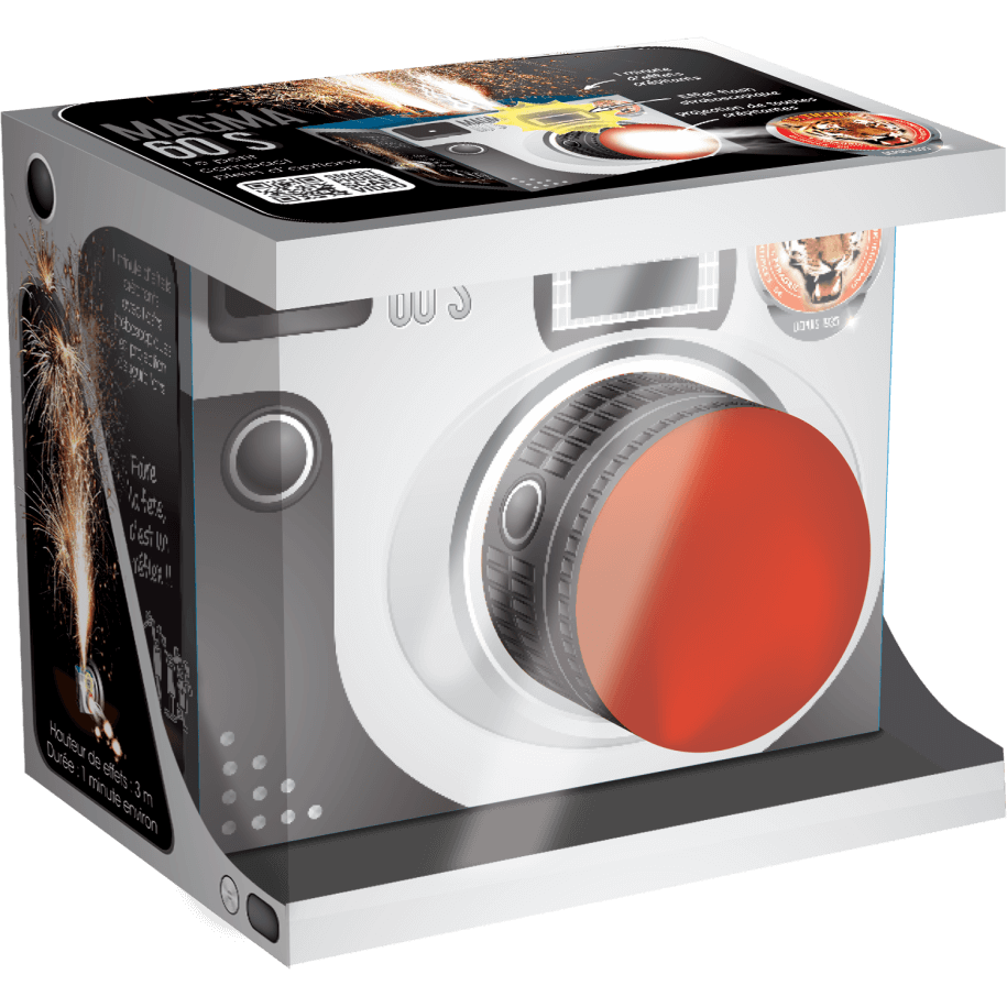 P154837 - Magma 60 – Fontaine Crépitante Colorée 60 Secondes F2