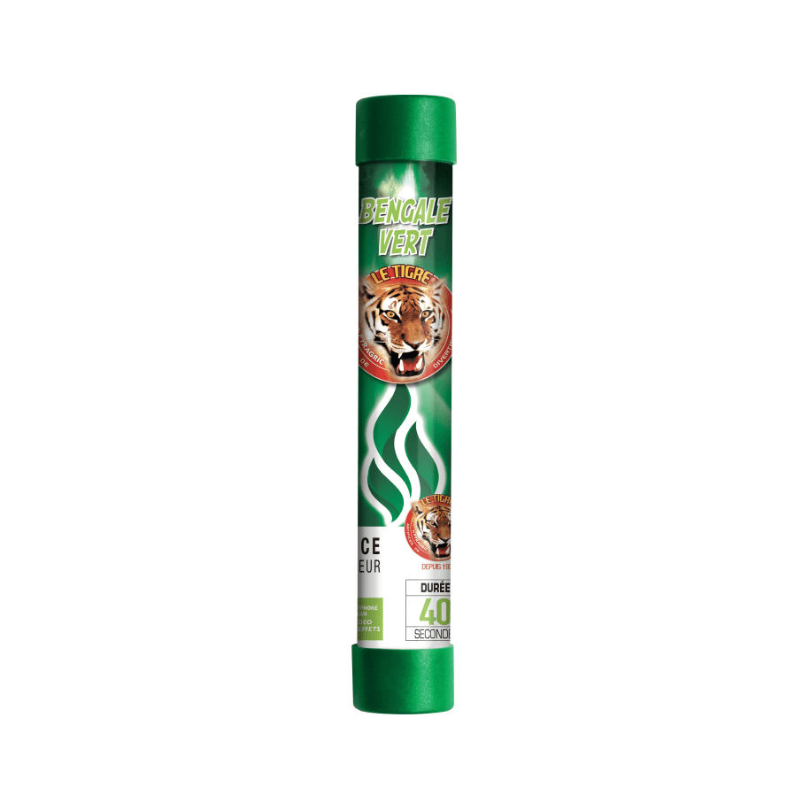 P167259 - Bengale Vert – Flamme Lumineuse 40 Secondes Le Tigre F1