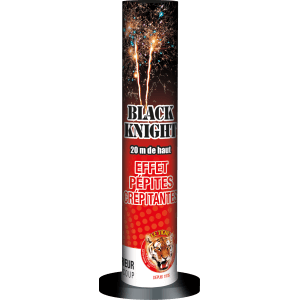 Black Knight – 4 Chandelles Monocoups 20 mm Comètes et Pivoines F2 - La Boutique De L'artificier