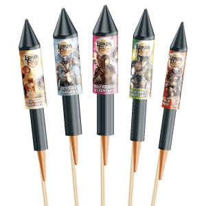 P154301 - Monark – Lords of Fire – Assortiment de 14 Fusées Multicolores F2