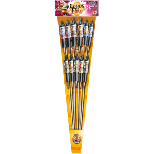 P154304 - Gadia – Assortiment de 11 Fusées Crépitantes et Argentées F2