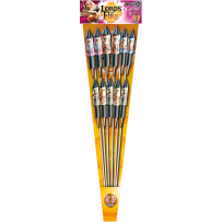 P154304 - Gadia – Assortiment de 11 Fusées Crépitantes et Argentées F2