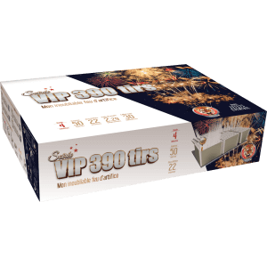 P154832 - Feu d’artifice automatique Soirée VIP 390 tirs – 4 minutes – Batterie spectacle F3