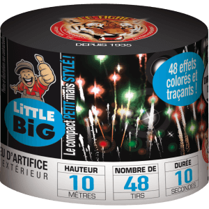 P152395 - Compact LITTLE BIG CHARLIE – 48 Boules Rouges et Vertes avec Final Crépitant Or