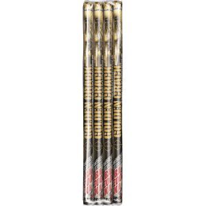 24228 - 4 CHANDELLES BAZOOKA GOLDEN CRACK