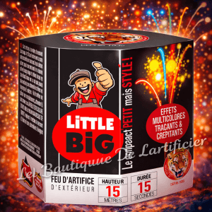 Compact LITTLE BIG JIMMY – Mini Feu d’Artifice Traçants et Crépitants - La Boutique De L'artificier