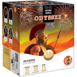 P151477 - Compact ODYSSEE – 16 Coups Multicolores avec Bouquet Final Crépitant