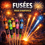 Fusées de feux d’artifice – Effets aériens spectaculaires | La Boutique de l’Artificier