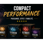 Compact Performance : Feux d'artifice puissants et spectaculaires | La Boutique de l'Artificier